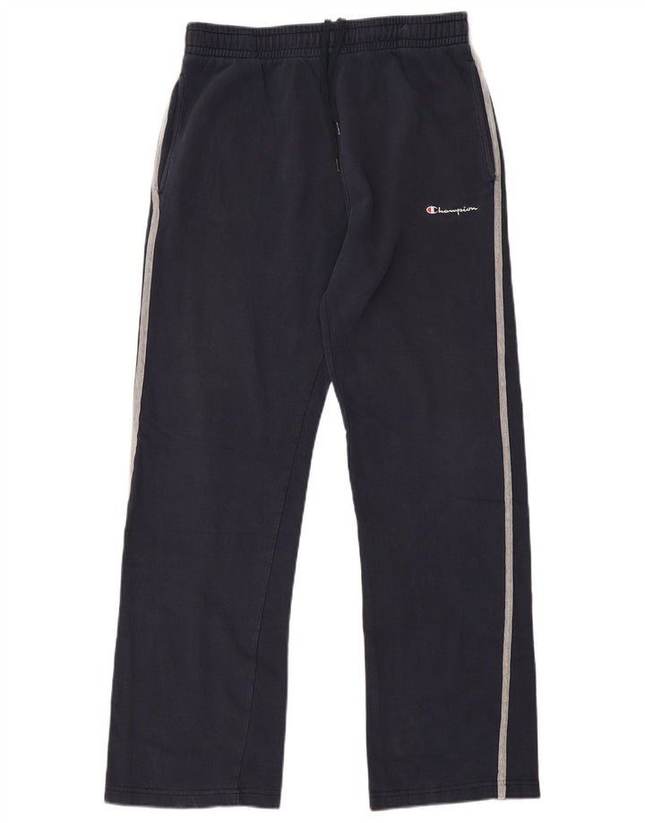 CHAMPION Mens Tracksuit Trousers Large  Navy Blue Cotton