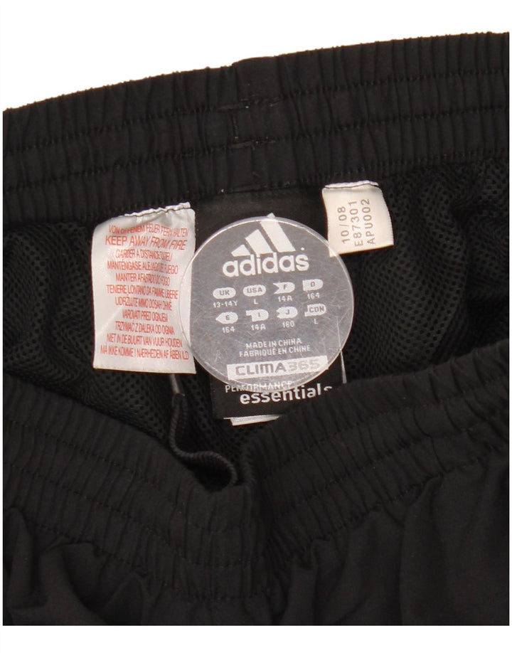 ADIDAS Boys Clima 365 Tracksuit Trousers 13-14 Years  Black