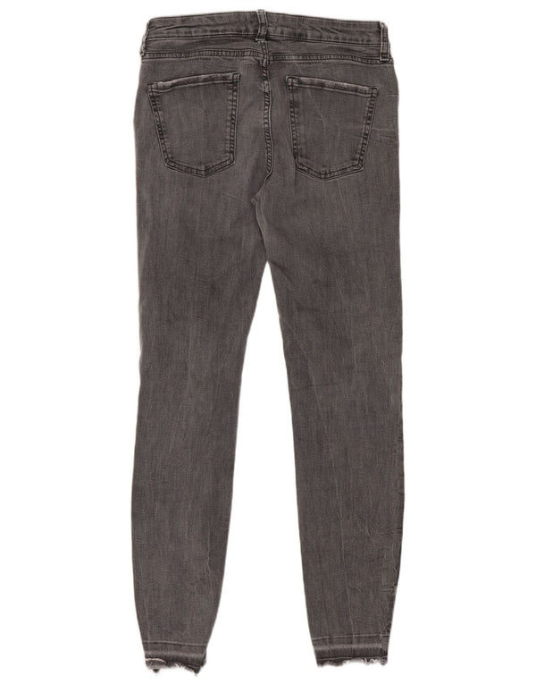 Zara Womens Skinny Jeans EU 42 Large W32 L28 Grey Cotton