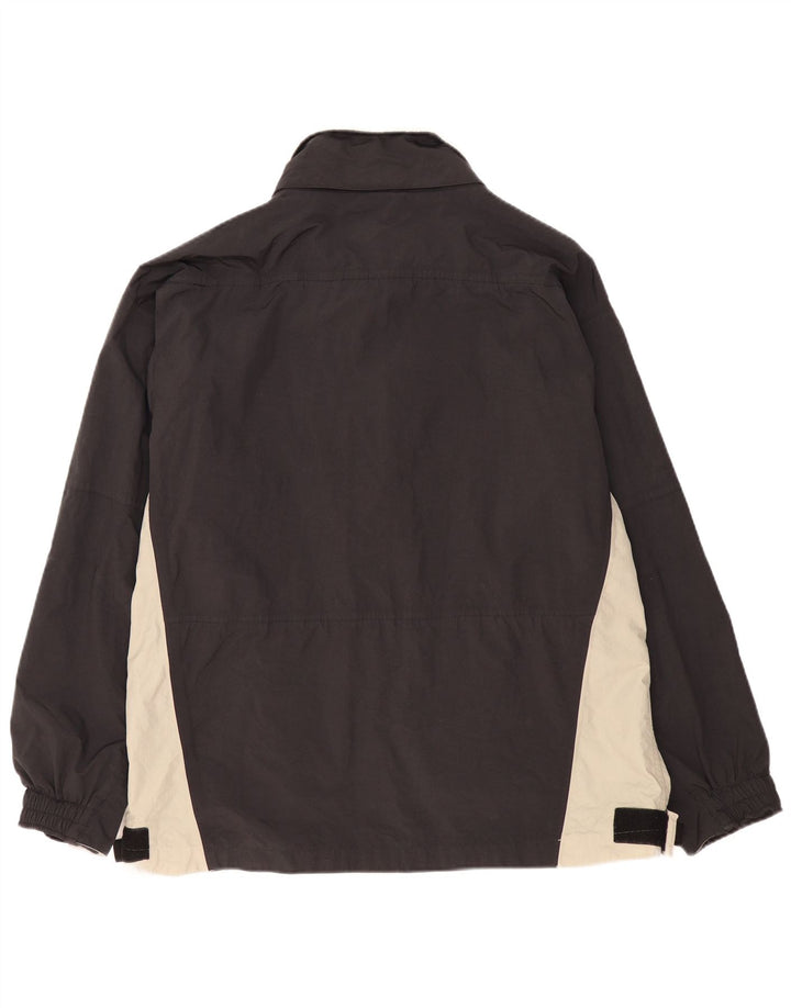 KAPPA Mens Windbreaker Jacket UK 40 Large Black Colourblock Polyamide