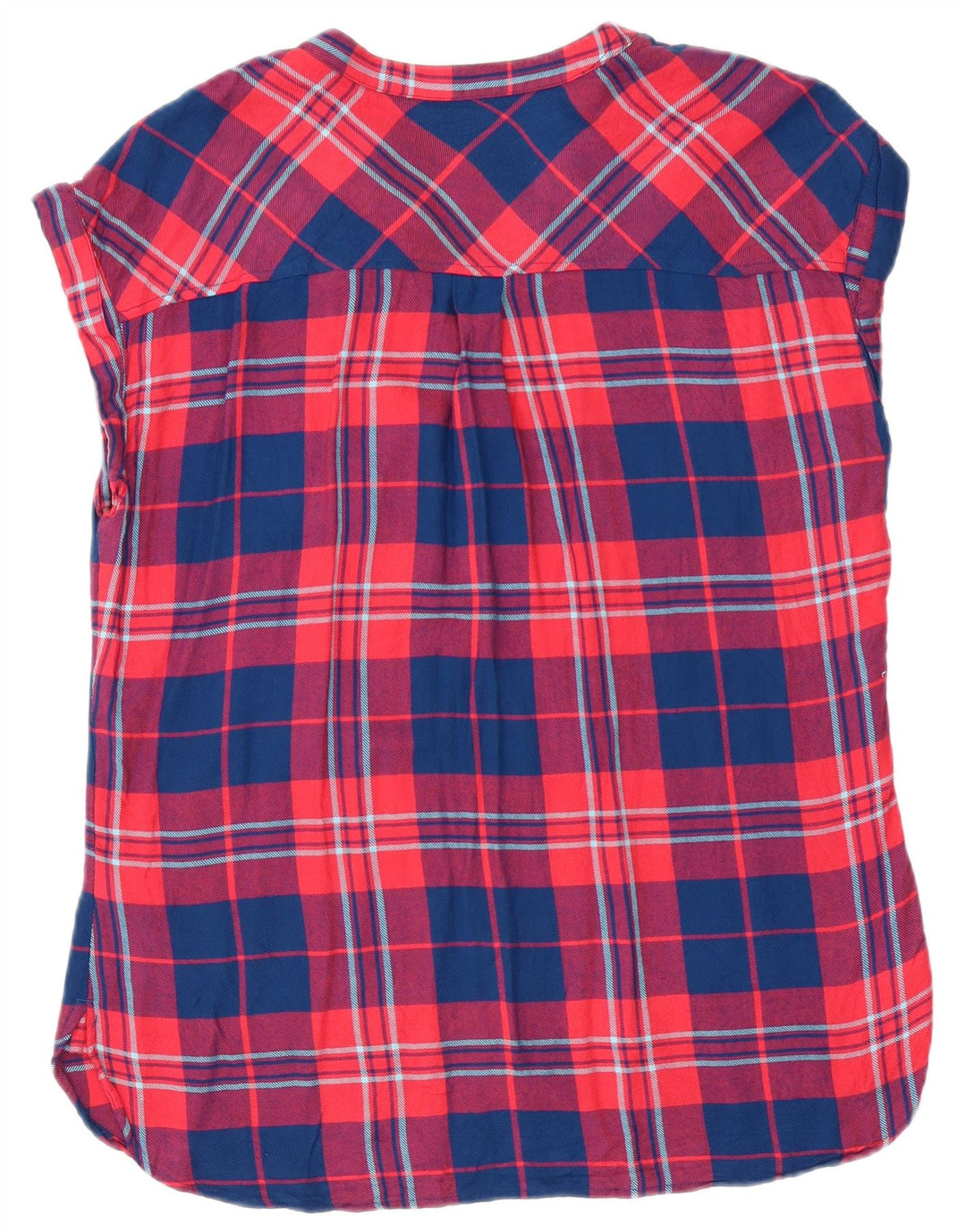 Gap Womens Blouse Top UK 14 Medium Red Check Viscose