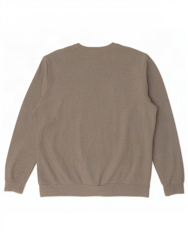 Fila Mens Sweatshirt Jumper 2XL Grey Cotton
