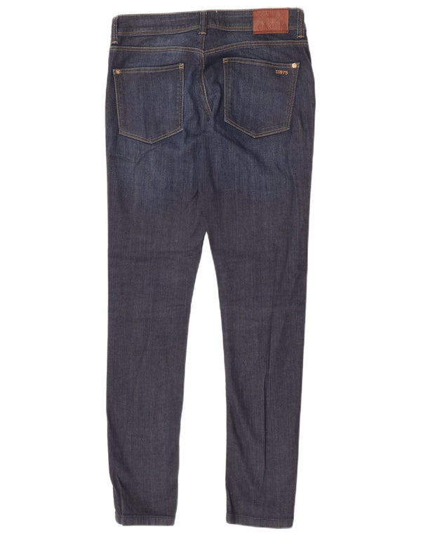Zara Womens Skinny Jeans EU 38 Small W28 L30 Navy Blue Cotton