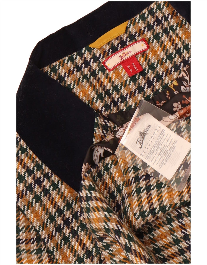 Joe Browns Womens Blazer Jacket UK 12 Medium Multicoloured Houndstooth