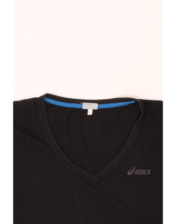 ASICS Mens T-Shirt Top 2XL Black Cotton Vintage Asics and Second-Hand Asics from Messina Hembry 