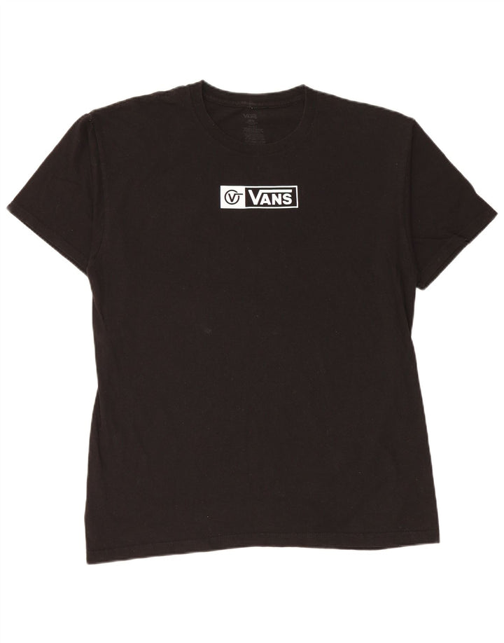 Vans Mens Graphic T-Shirt Top Large Black