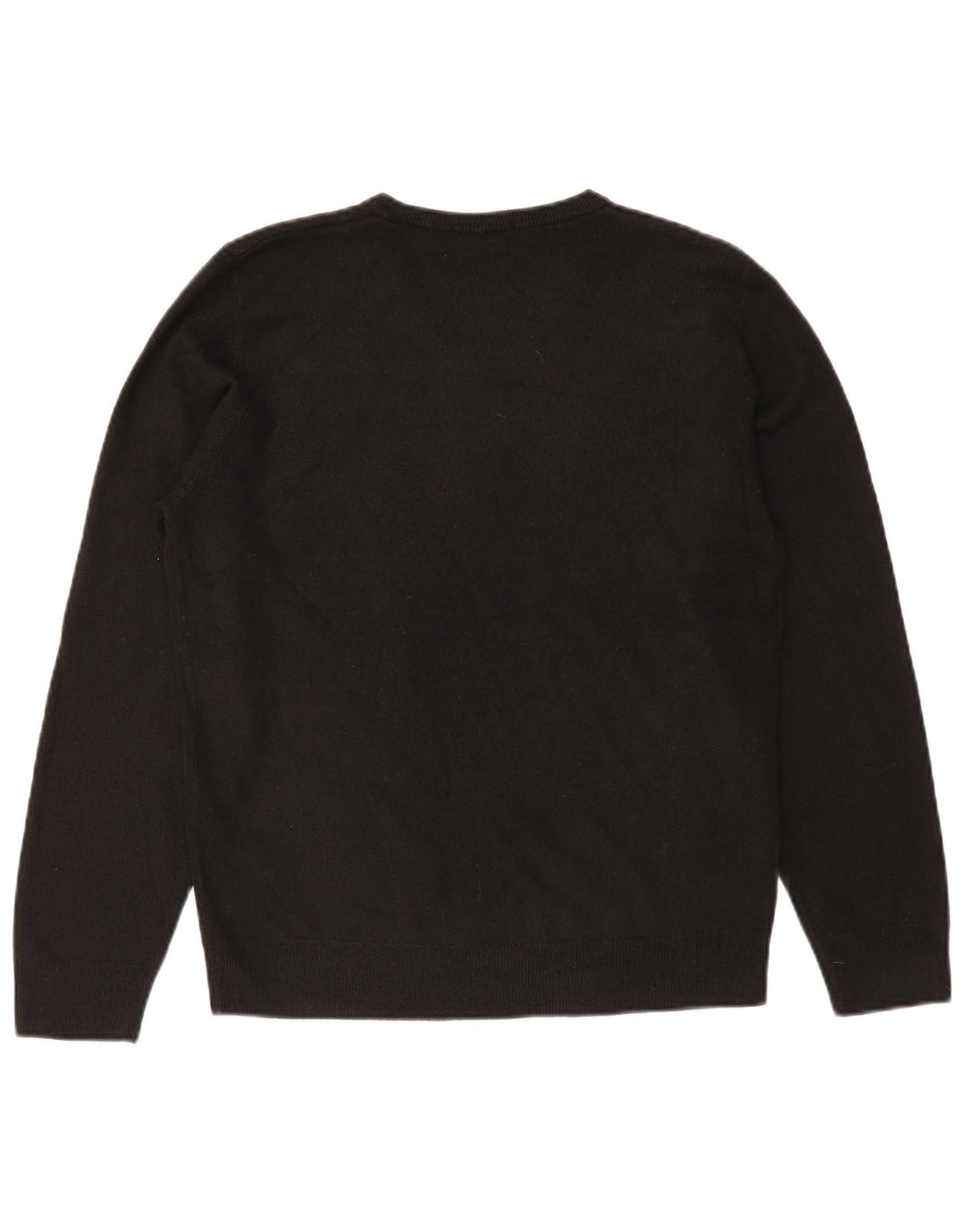 Marks & Spencer Mens Blue Harbour V-Neck Jumper Sweater Medium Black