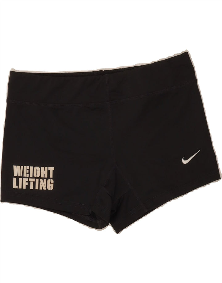 NIKE Boys Graphic Sport Shorts 11-12 Years Grey Vintage Nike and Second-Hand Nike from Messina Hembry 