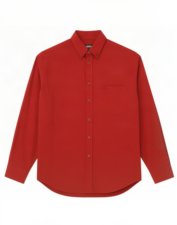 Carrera Mens Shirt Medium Red Cotton