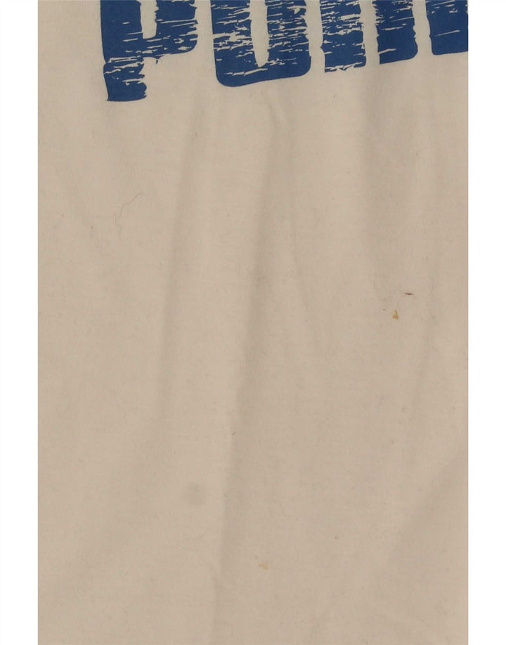 Puma Mens Graphic Vest Top XS White Colourblock