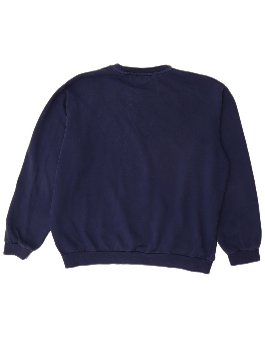 ADIDAS Mens Sweatshirt Jumper Large Navy Blue Cotton