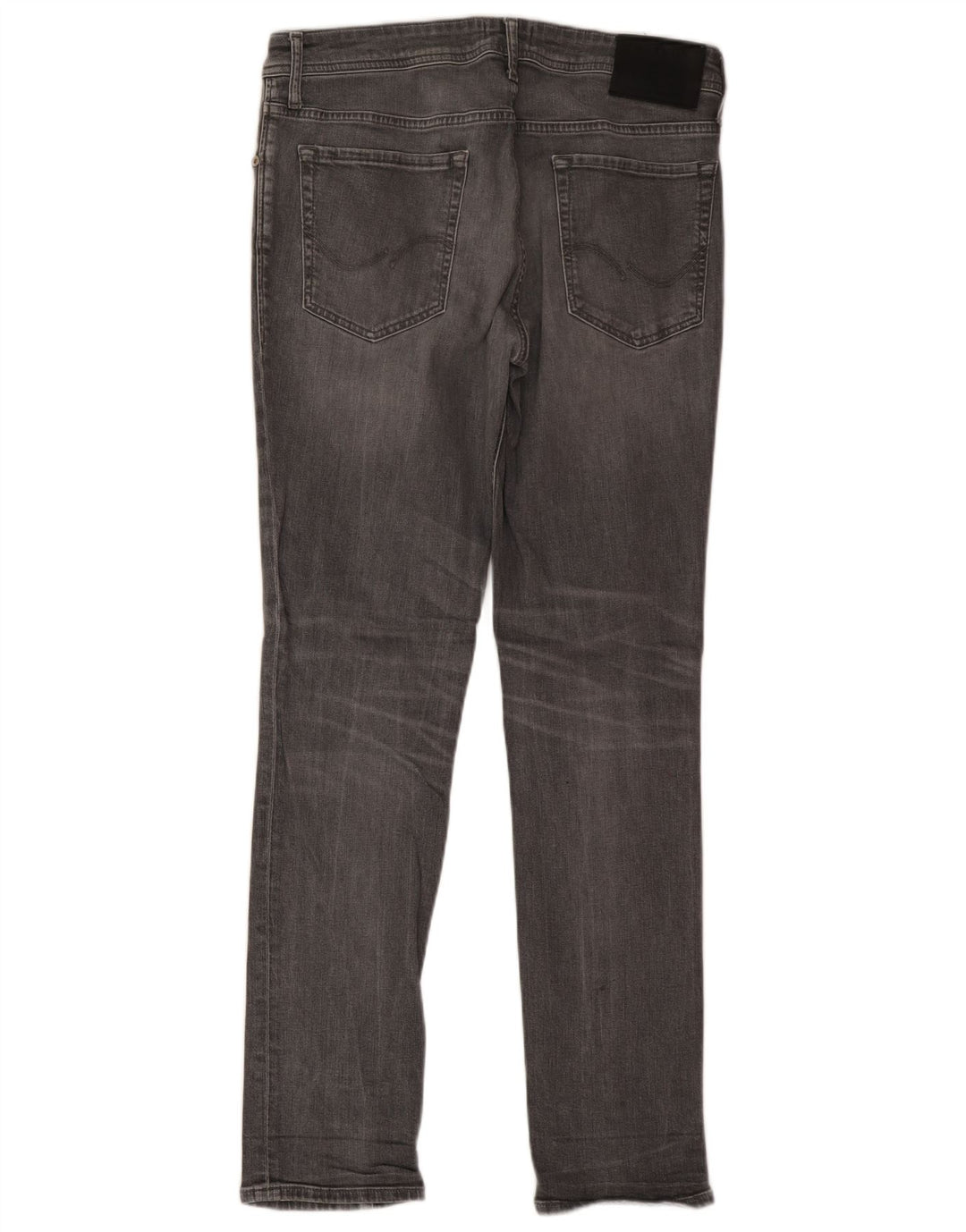 Jack & Jones Womens Tim Slim Jeans W33 L32 Grey Cotton