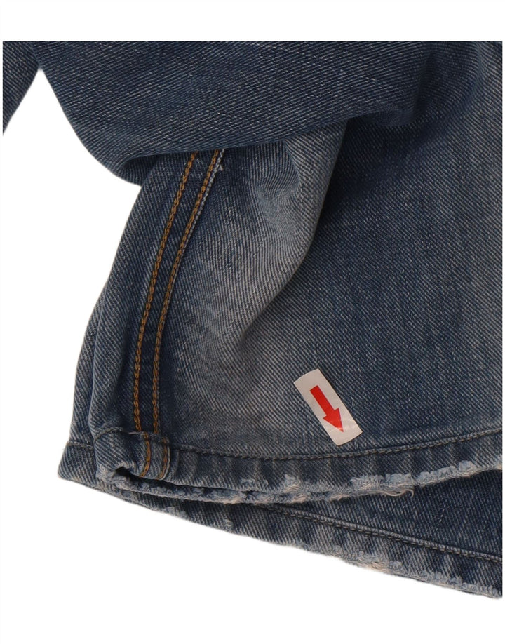 Diesel Mens Belther Distressed Straight Jeans W32 L34 Blue Cotton