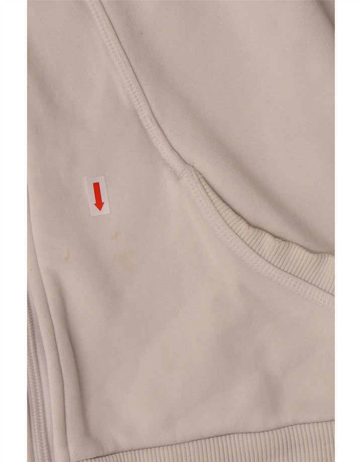 PUMA Womens Zip Hoodie Sweater UK 10 Small White