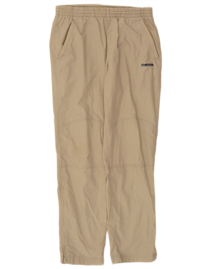 Adidas Mens Tracksuit Trousers Small  Khaki Polyester