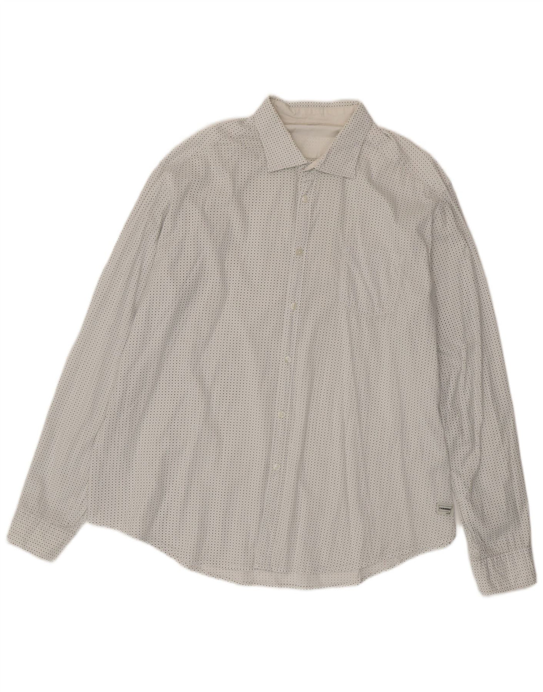 CARRERA Mens Shirt 2XL White Spotted