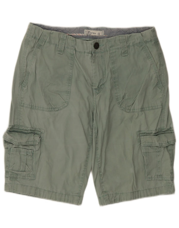 Fat Face Womens Cargo Shorts UK 10 Small W30  Green Cotton