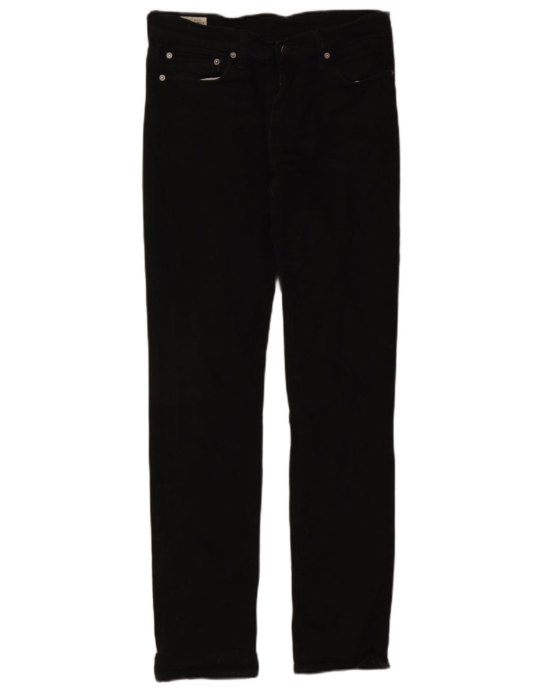 Levi's Mens Slim Jeans W32 L34 Black Cotton