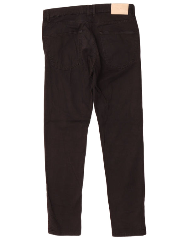 Zara Mens Slim Casual Trousers EU 40 Medium W31 L32 Black