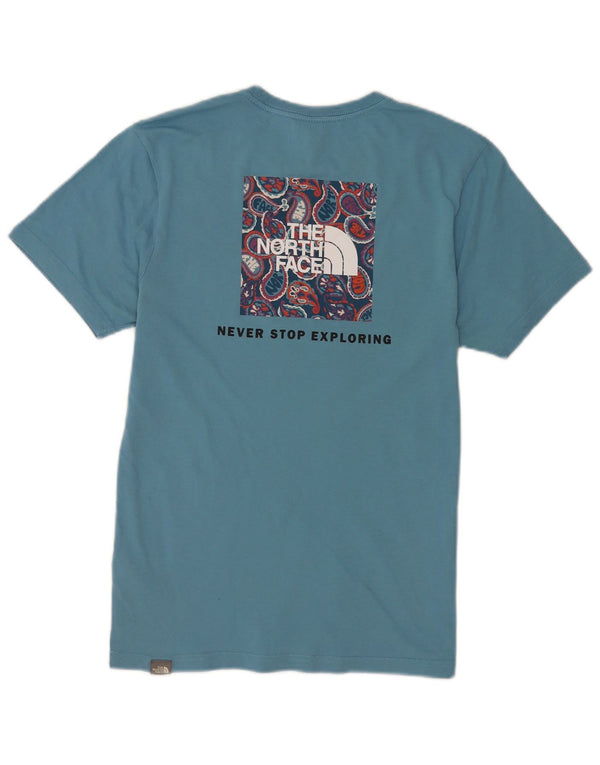 The North Face Mens Graphic T-Shirt Top Small Blue Cotton