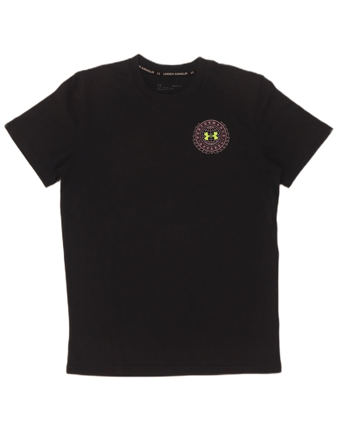 Under Armour Mens Graphic T-Shirt Top Small Black Cotton