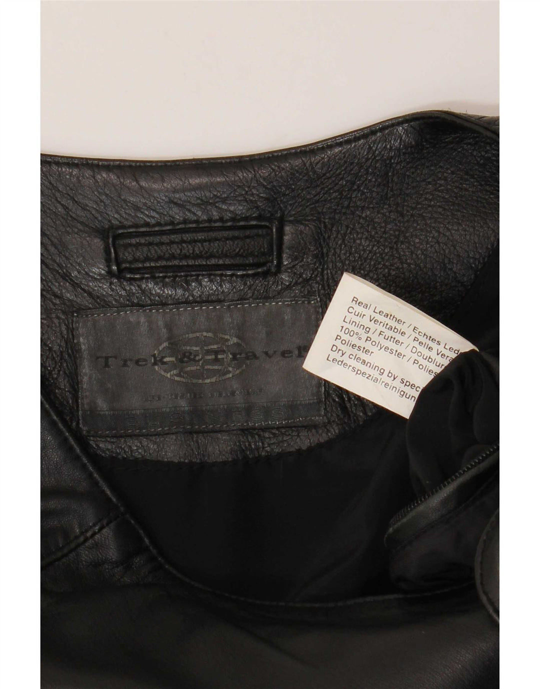 Vintage Mens Leather Gilet UK 38 Medium Black
