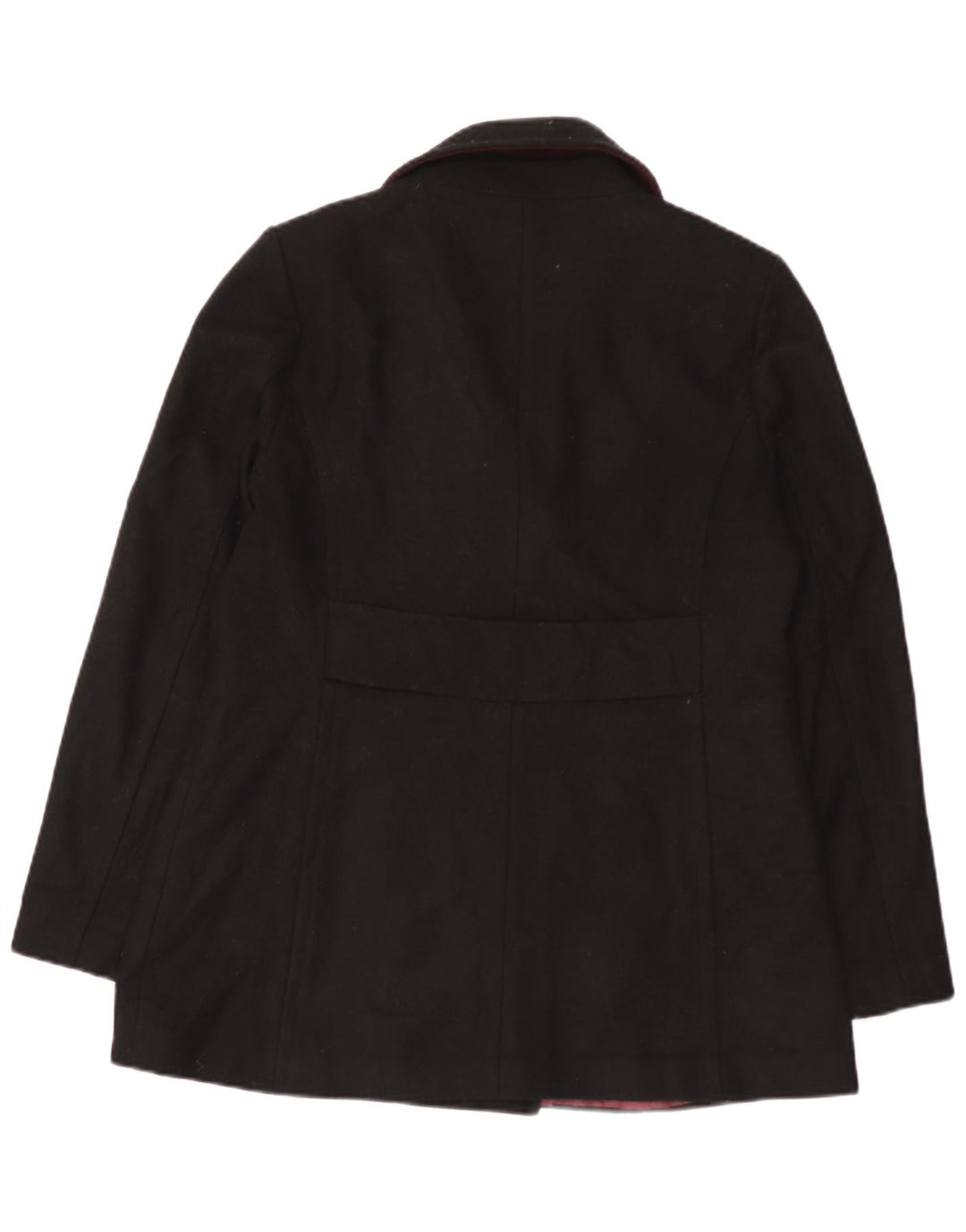 Tommy Hilfiger Womens Pea Coat UK 16 Large Black Wool