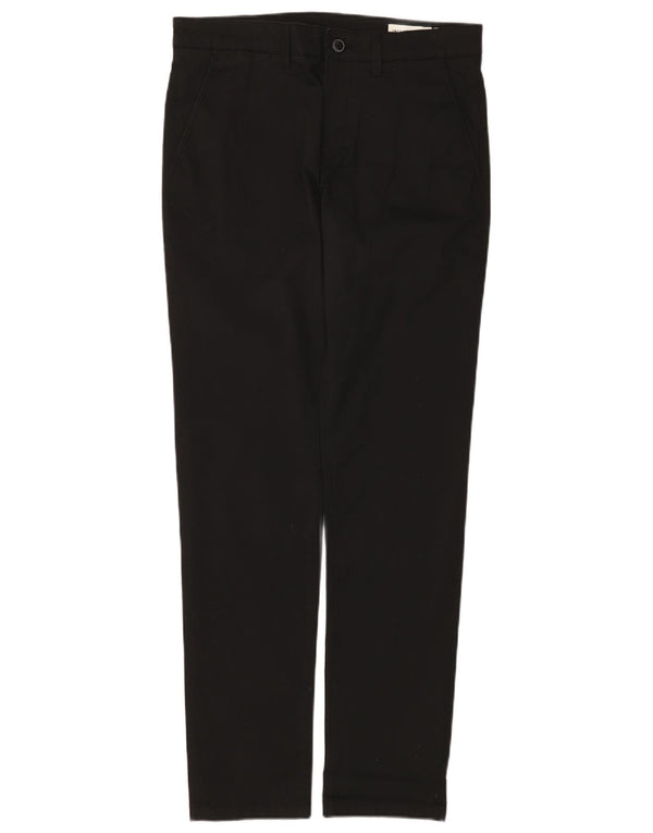 Tom Tailor Mens Slim Chino Trousers W32 L32 Black Cotton