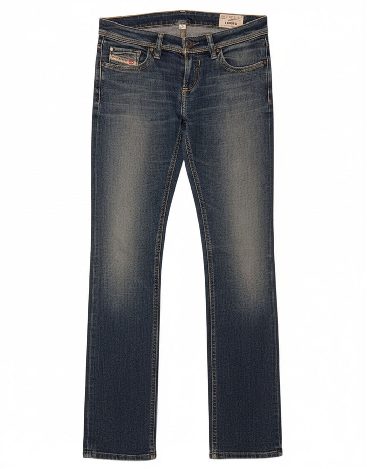 Diesel Womens Lowky Straight Jeans W26 L32 Navy Blue Cotton