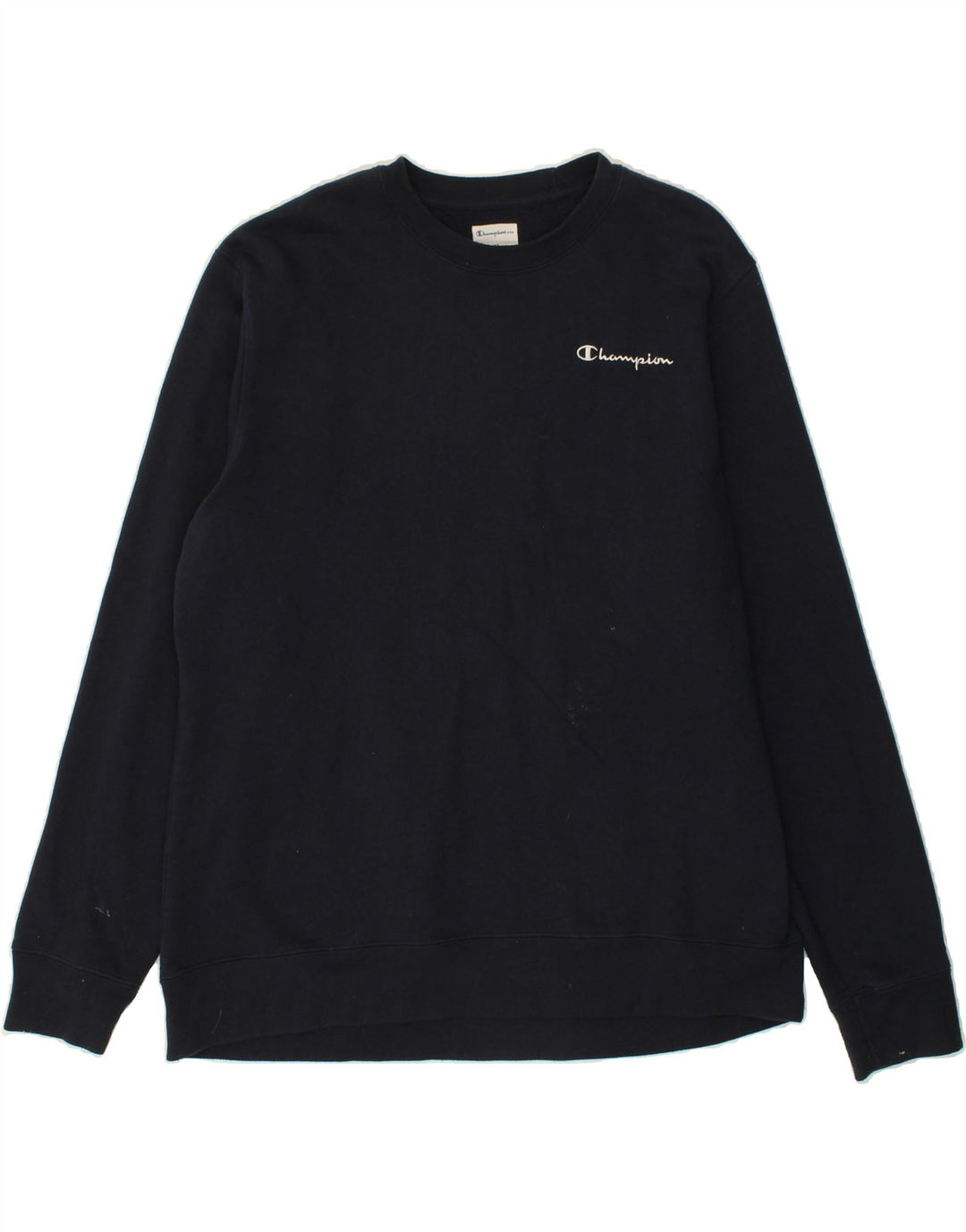 CHAMPION Mens Sweatshirt Jumper XL Navy Blue Cotton Vintage Champion and Second-Hand Champion from Messina Hembry 