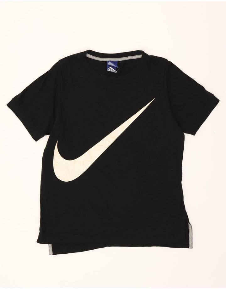 NIKE Womens Graphic T-Shirt Top UK 10 Small Black Polyester Vintage Nike and Second-Hand Nike from Messina Hembry 