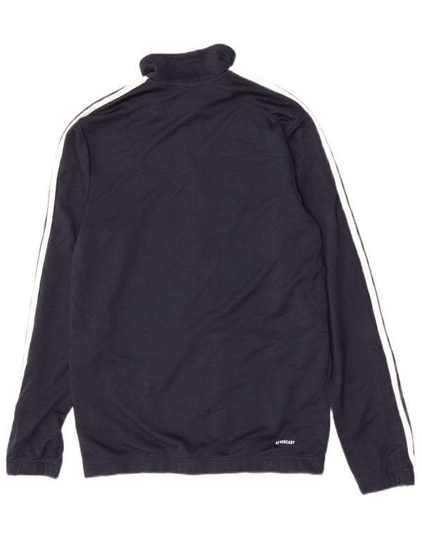 Adidas Mens Tracksuit Top Jacket Medium Navy Blue Polyester