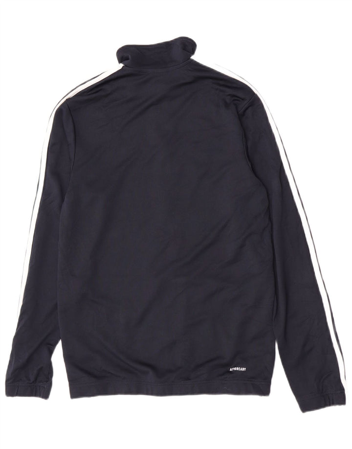 Adidas Mens Tracksuit Top Jacket Medium Navy Blue Polyester