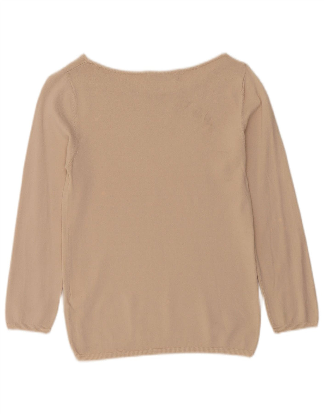 Zara Womens Blouse Top UK 12 Medium Beige