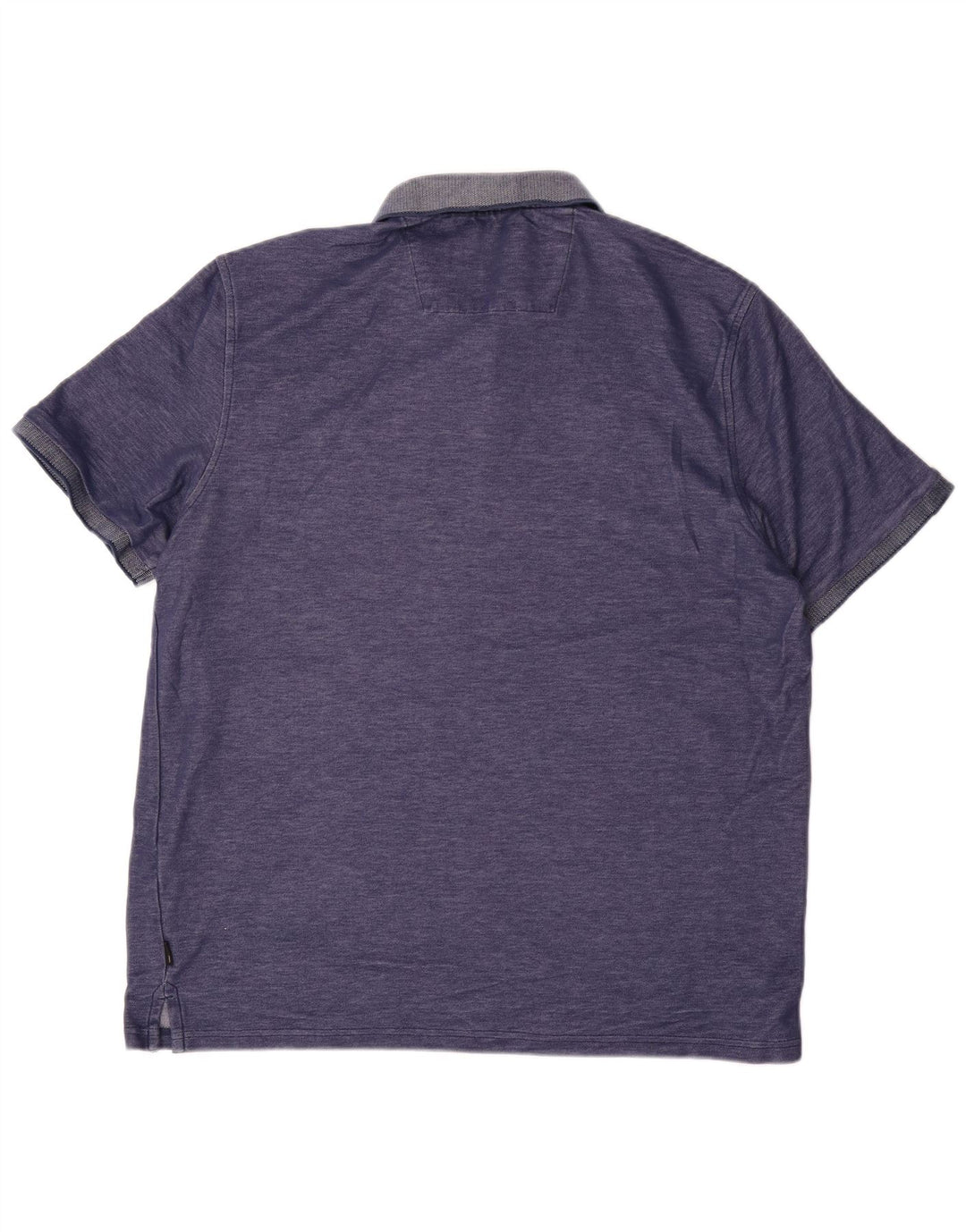 CALVIN KLEIN Mens Polo Shirt Large Blue Cotton