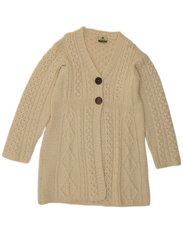 Carraig Donn Womens Longline Cardigan Sweater UK 18 XL Off White