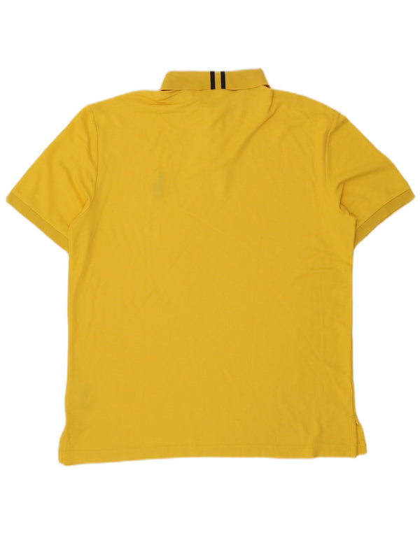 Polo Ralph Lauren Mens Pro Fit Polo Shirt Large Yellow Cotton