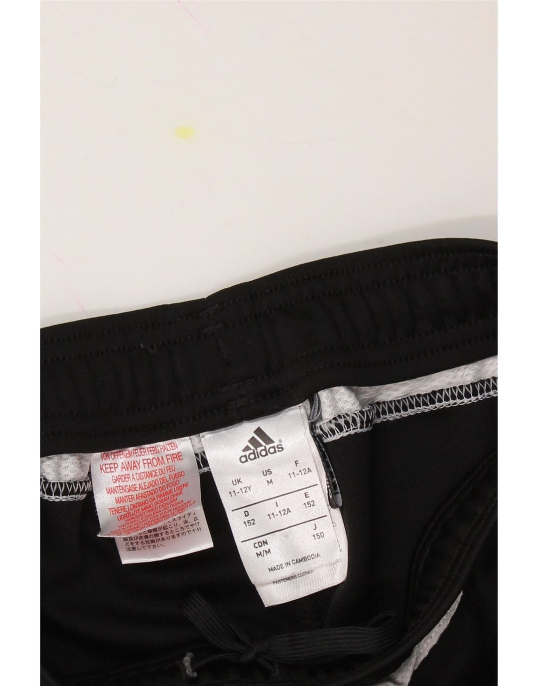 ADIDAS Boys Graphic Tracksuit Trousers 11-12 Years  Black Polyester Vintage Adidas and Second-Hand Adidas from Messina Hembry 