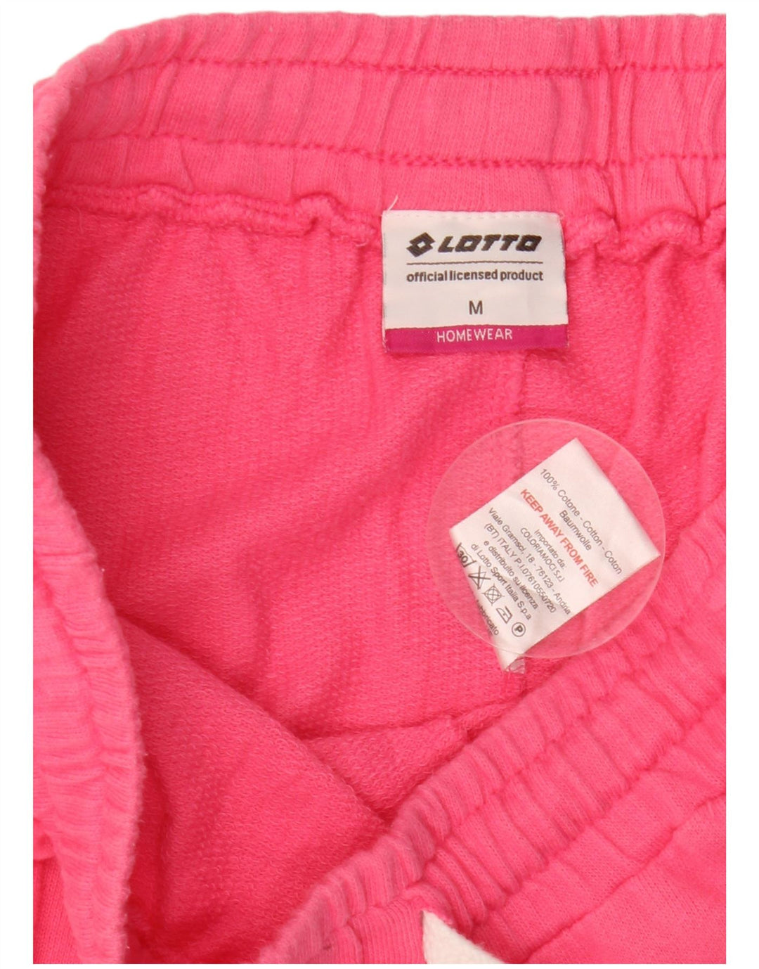 Lotto Womens Sport Shorts UK 12 Medium  Pink Cotton