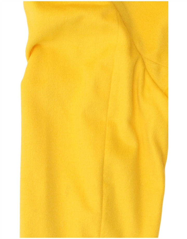 Escada Womens Margaretha Ley 2 Button Blazer Jacket EU 38 Medium Yellow