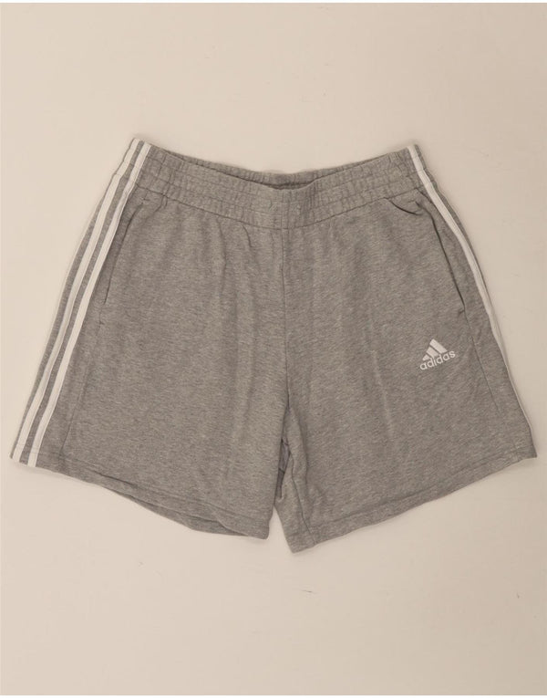 Adidas Mens Sport Shorts Large  Grey Flecked Cotton