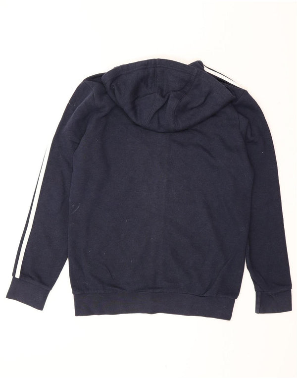 Adidas Mens Zip Hoodie Sweater Small Navy Blue