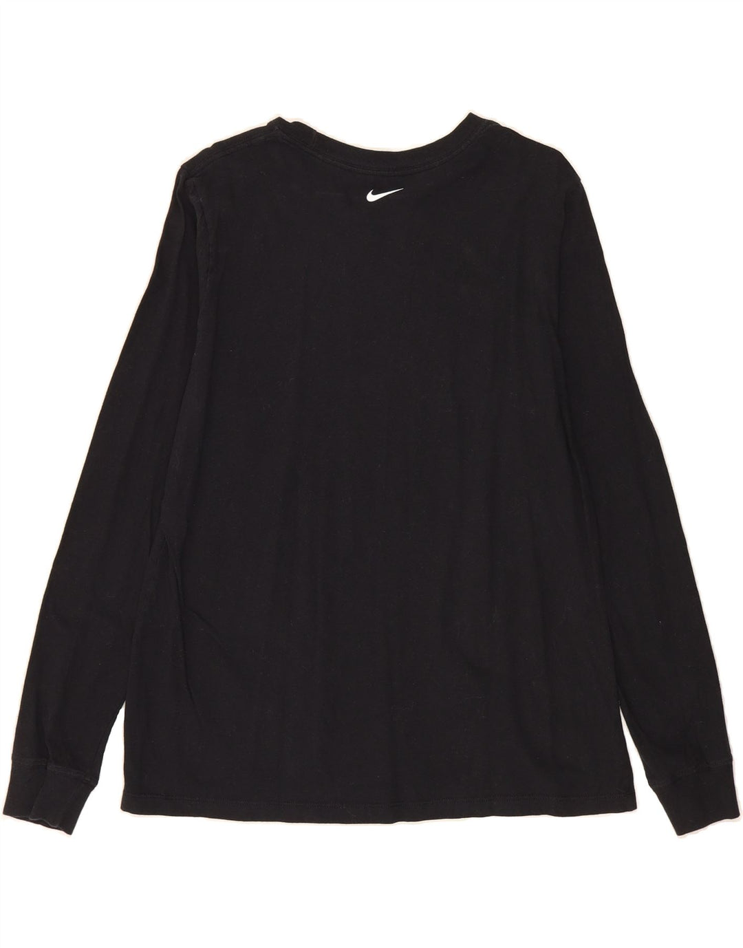 NIKE Womens Graphic Top Long Sleeve UK 16 Large Black Vintage Nike and Second-Hand Nike from Messina Hembry 