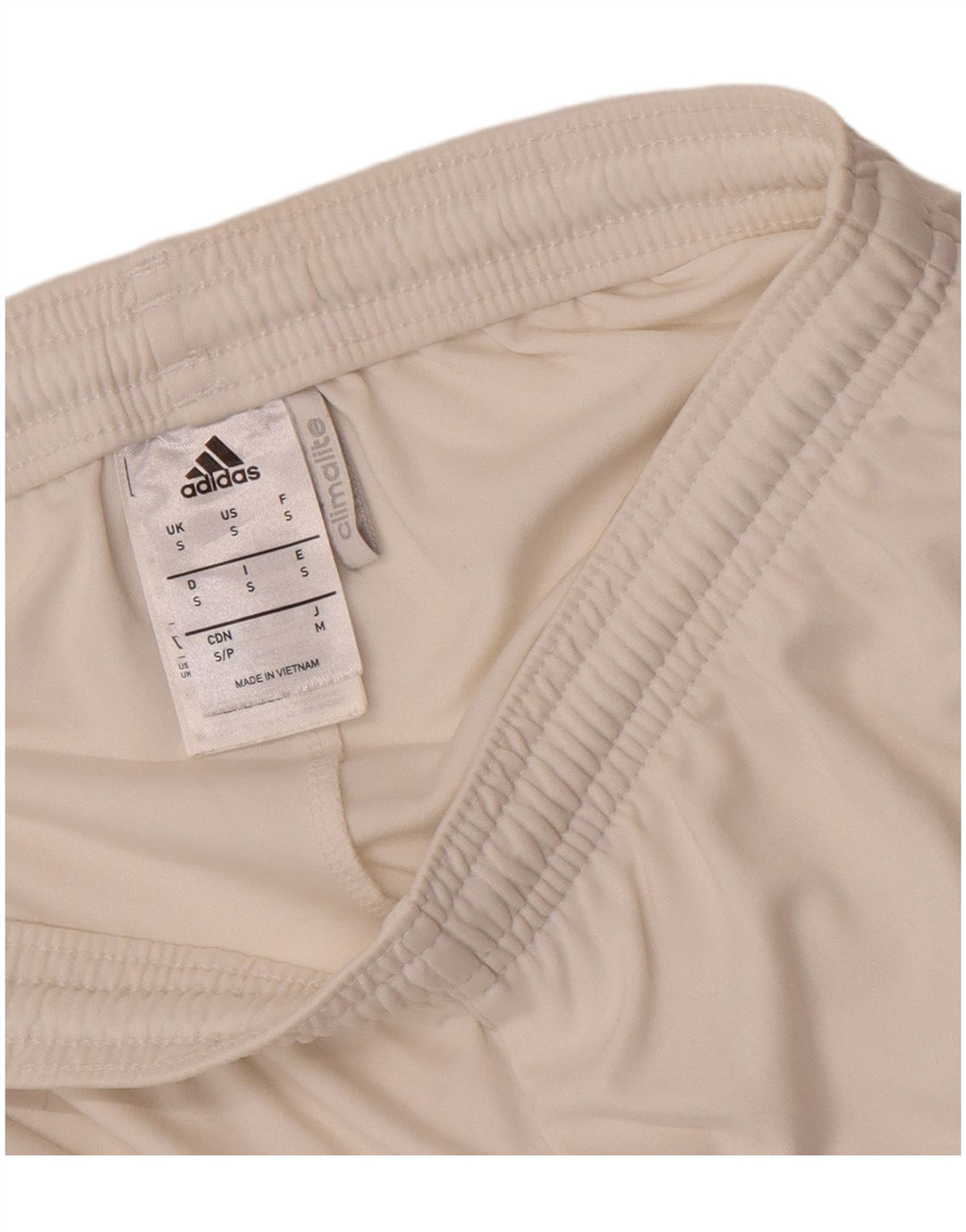 Adidas Mens Climalite Sport Shorts Small White Polyester
