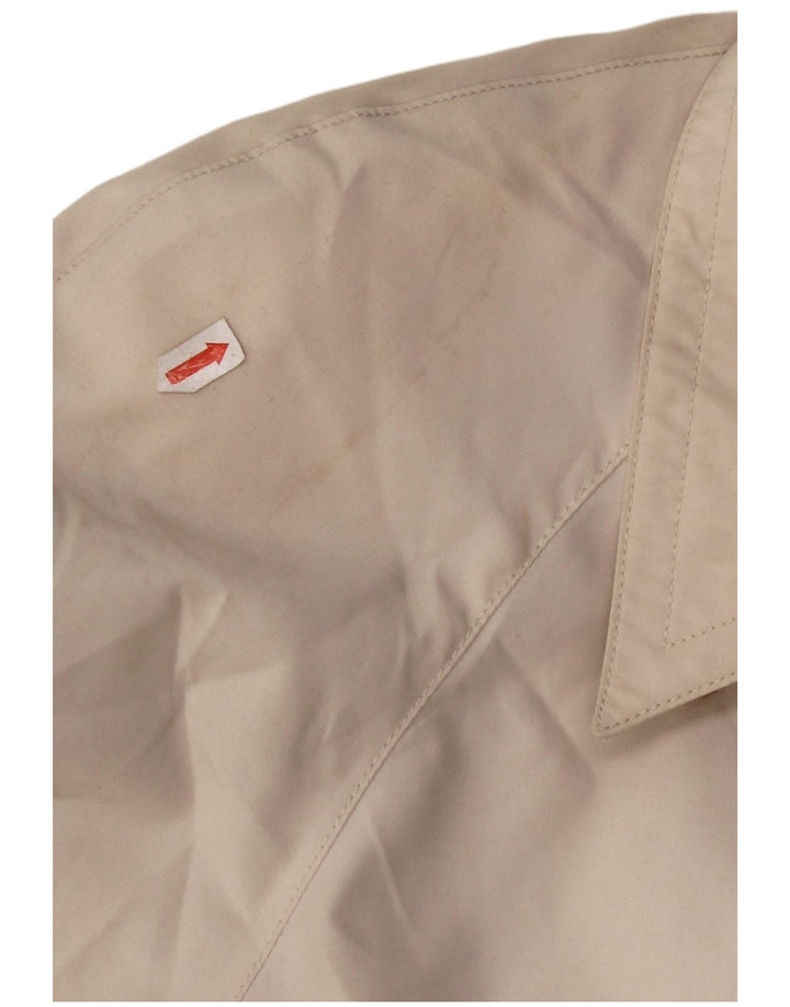 Luisa Spagnoli Womens Trench Coat UK 10 Small Beige Polyester