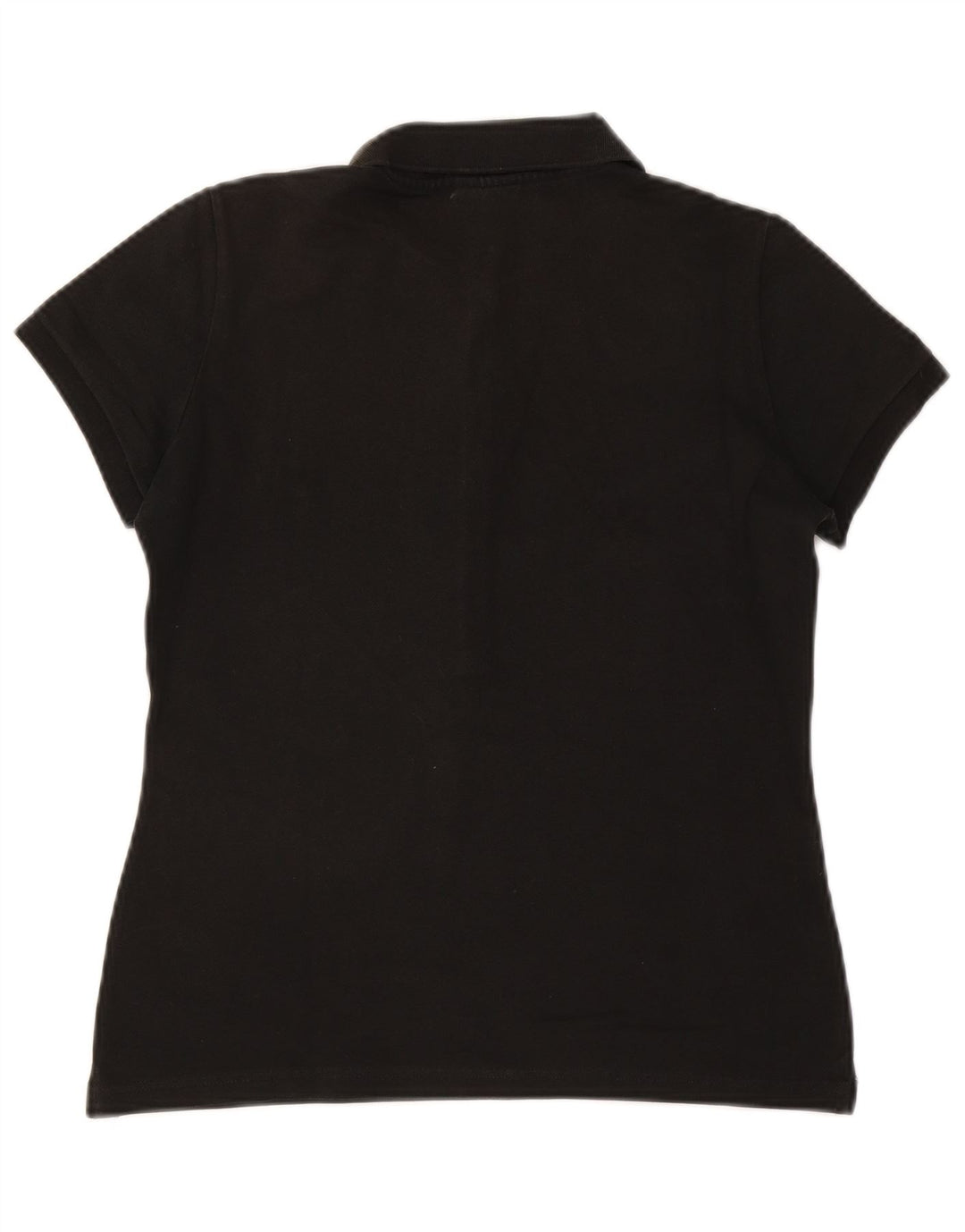 Lacoste Womens Polo Shirt Size 44 Large Black Cotton