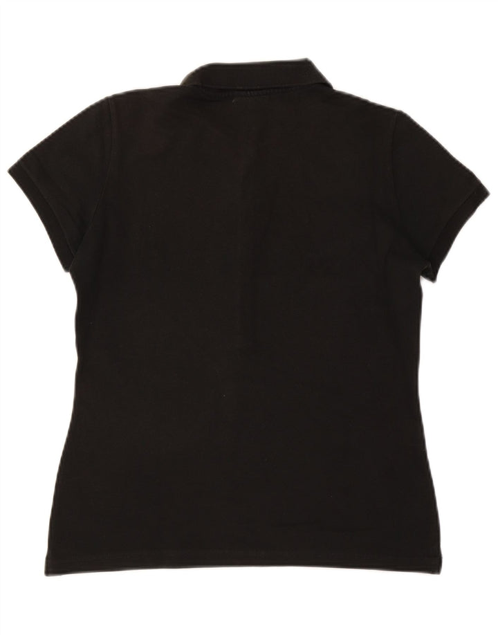 Lacoste Womens Polo Shirt Size 44 Large Black Cotton
