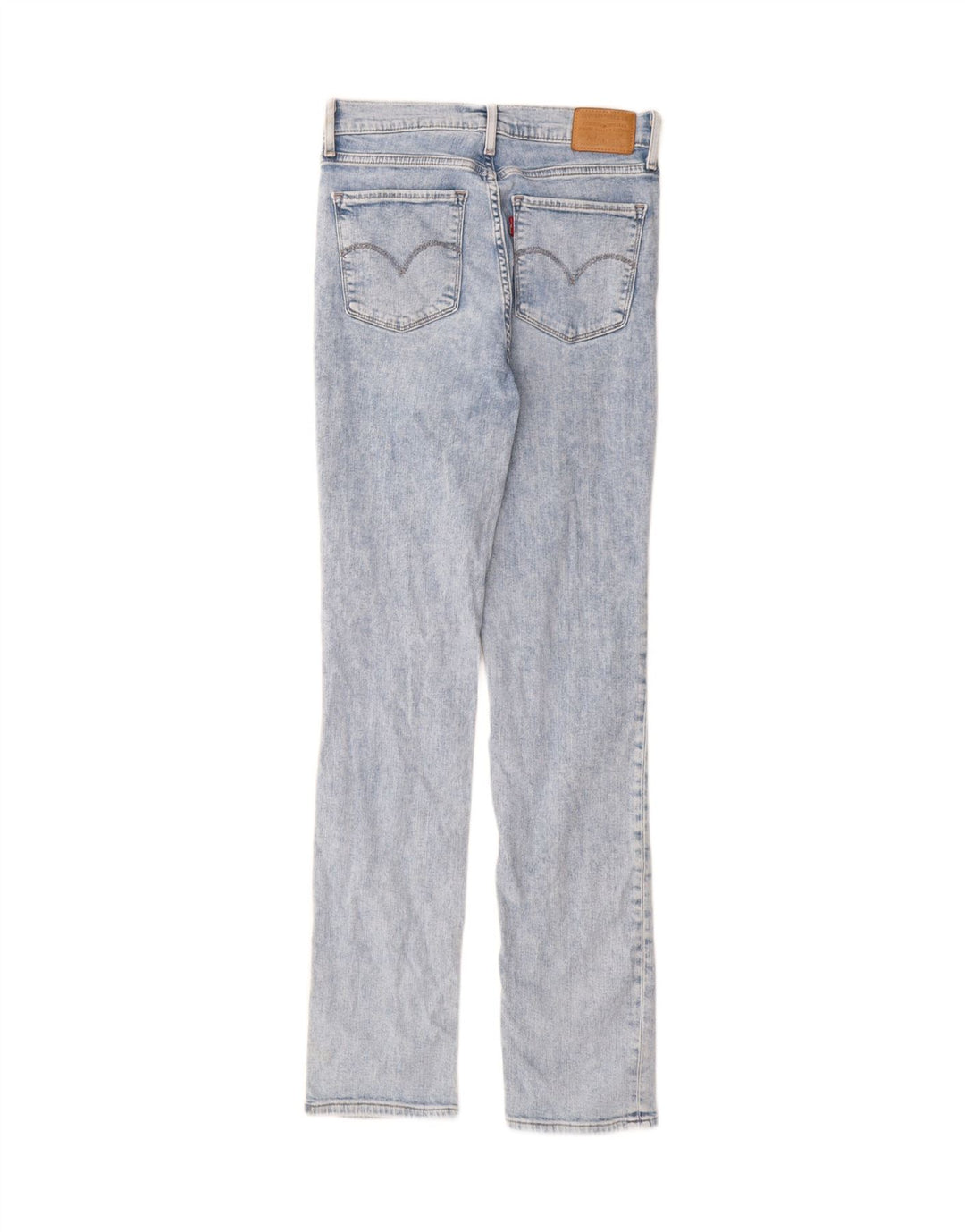 Levi's Womens 724 High Rise Straight Jeans W27 L32 Blue Cotton