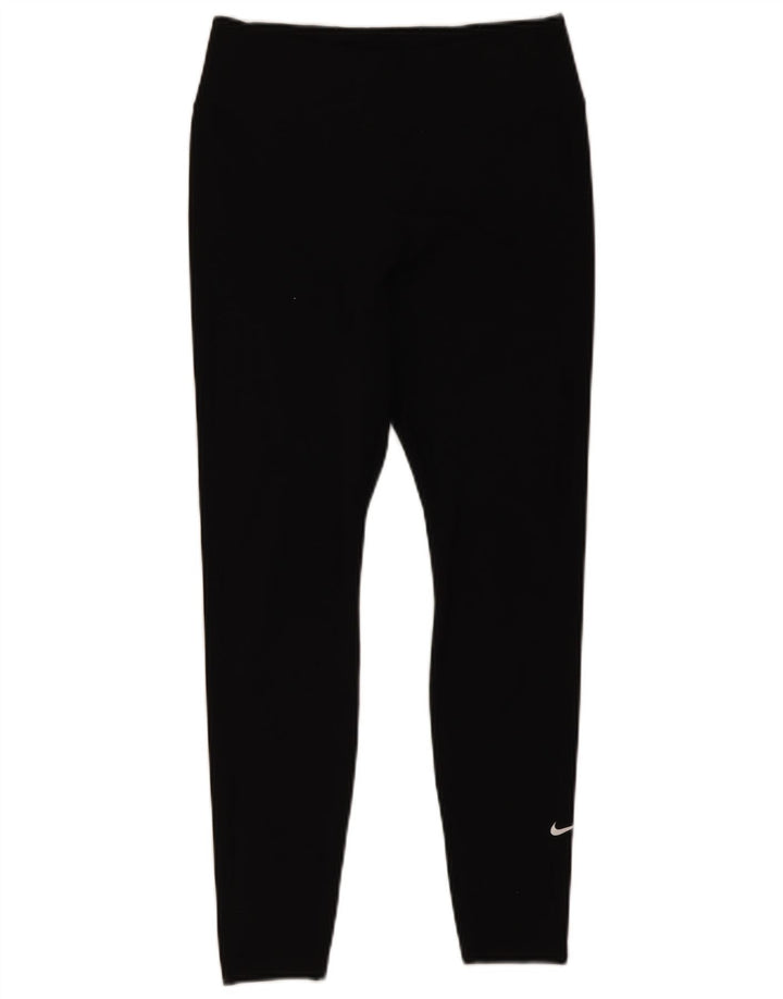 Nike Womens Dri Fit Leggings UK 12 Medium Black