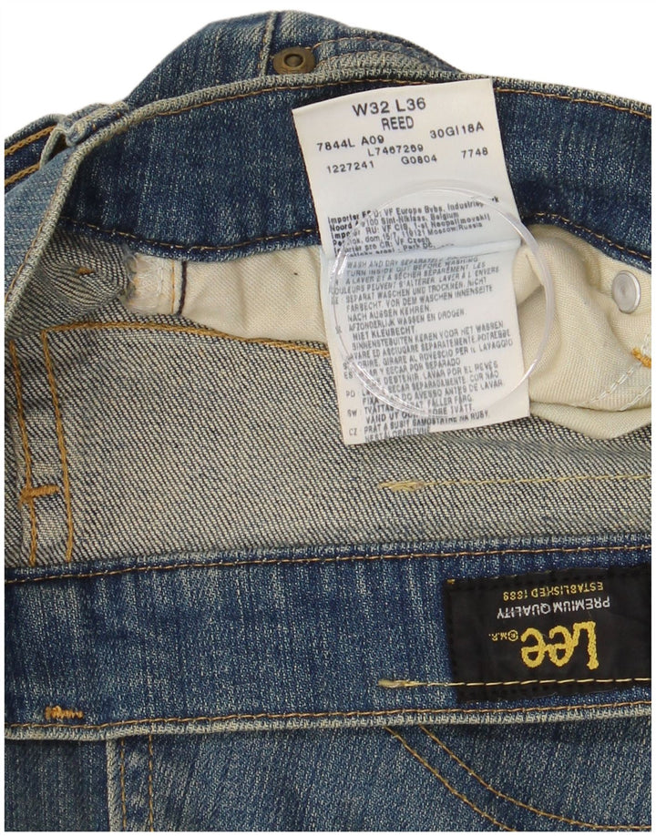 LEE Womens REED Bootcut Jeans W32 L28 Blue Cotton